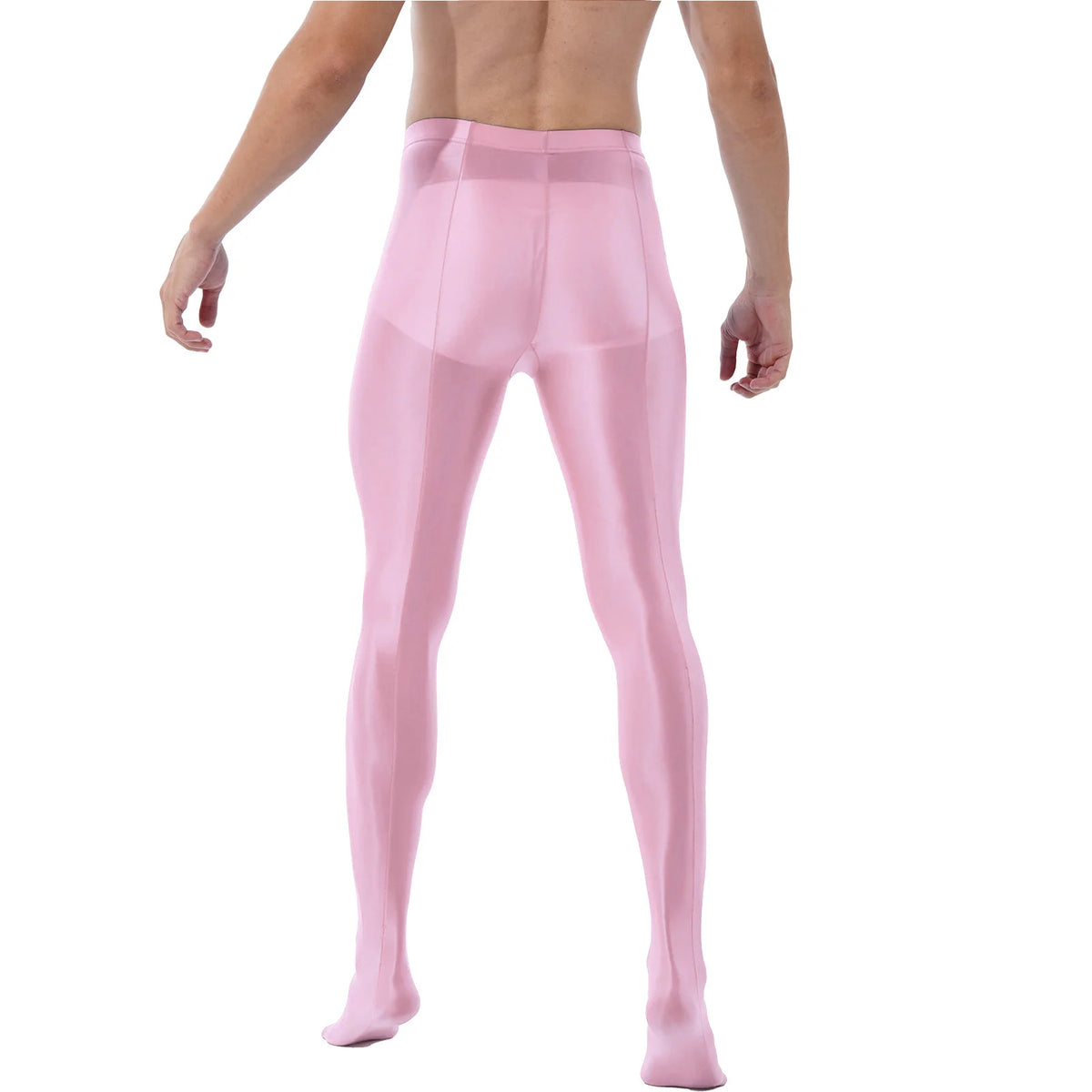 Mens Trousers Long Pants Fashion Glossy Training