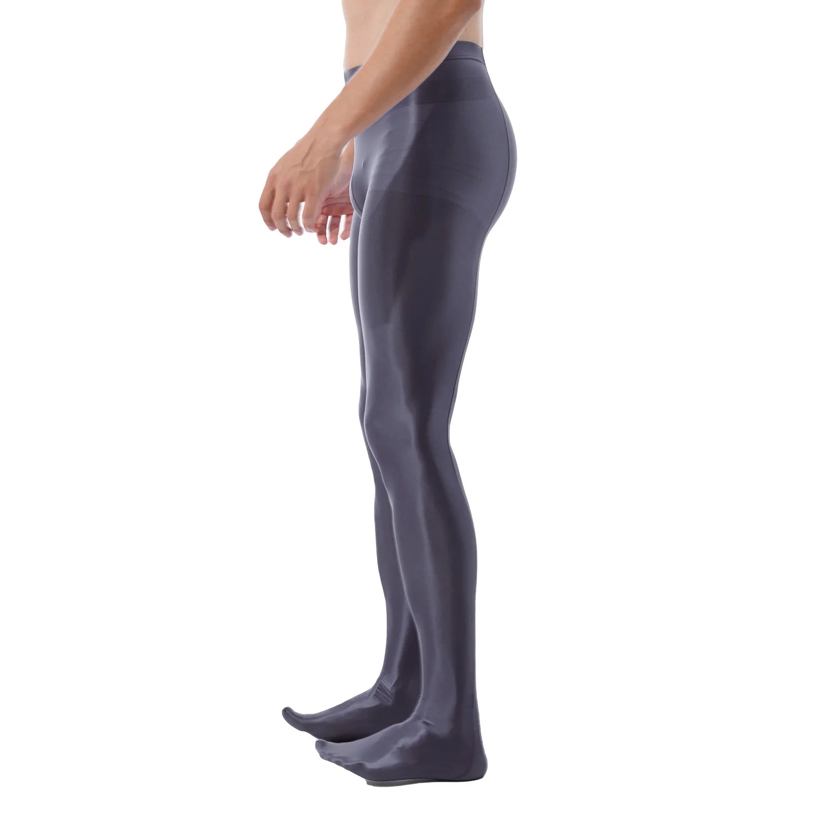 Mens Trousers Long Pants Fashion Glossy Training