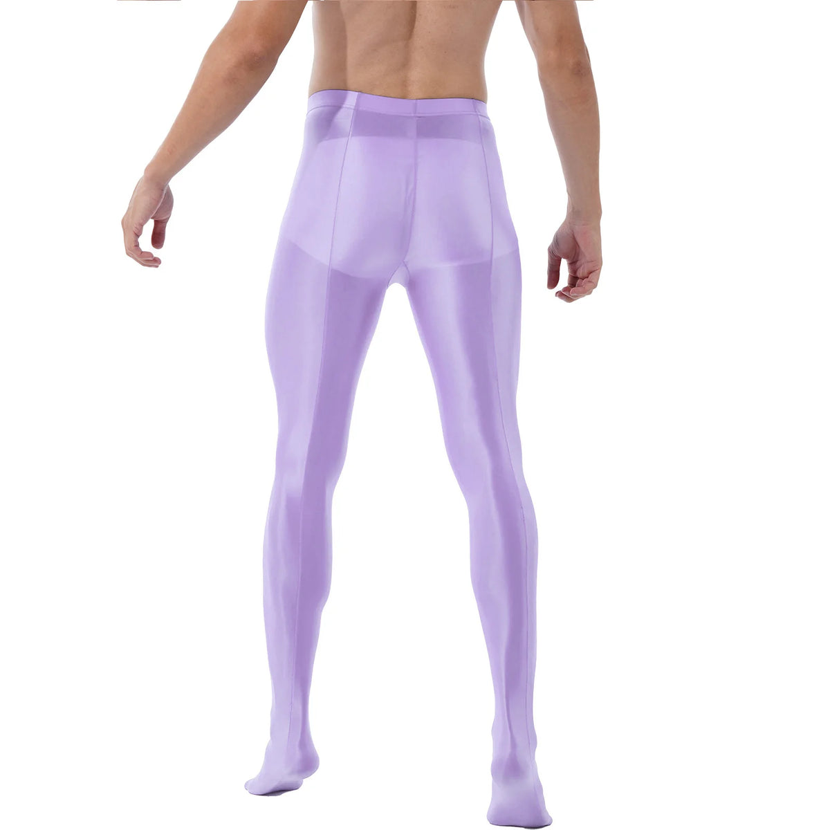 Mens Trousers Long Pants Fashion Glossy Training