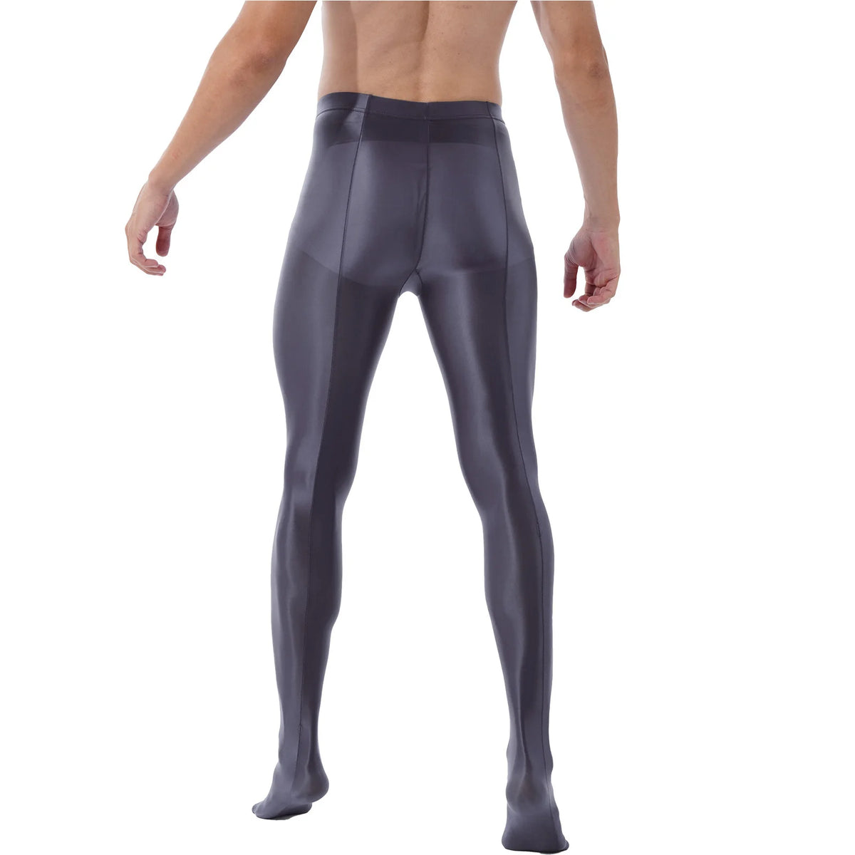 Mens Trousers Long Pants Fashion Glossy Training
