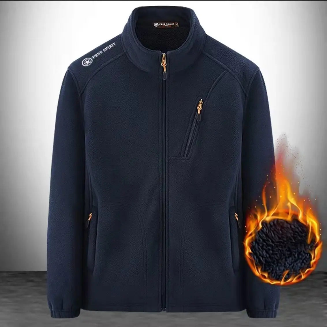 Winter Men's Jacket Fleece Coats Waterproof Jacket