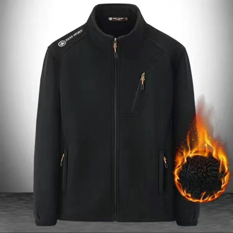 Winter Men's Jacket Fleece Coats Waterproof Jacket