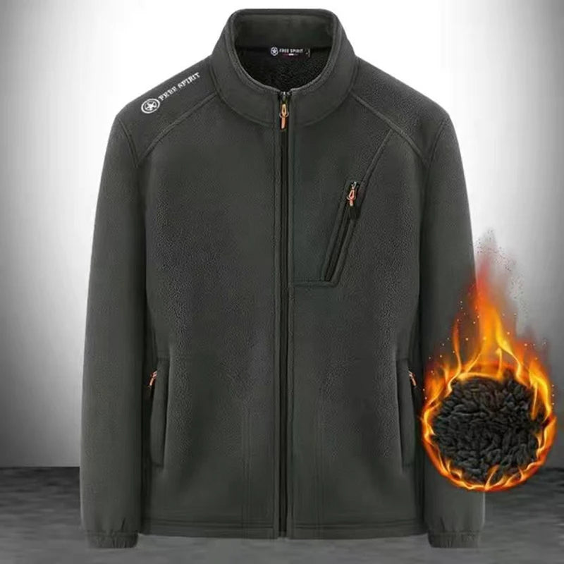 Winter Men's Jacket Fleece Coats Waterproof Jacket