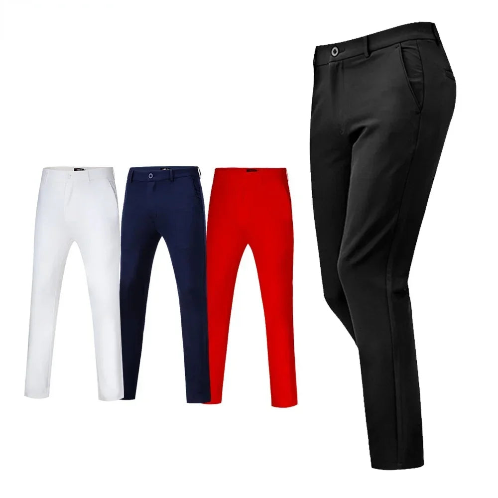 Golf Tennis Men's Long Slim Trousers Spring