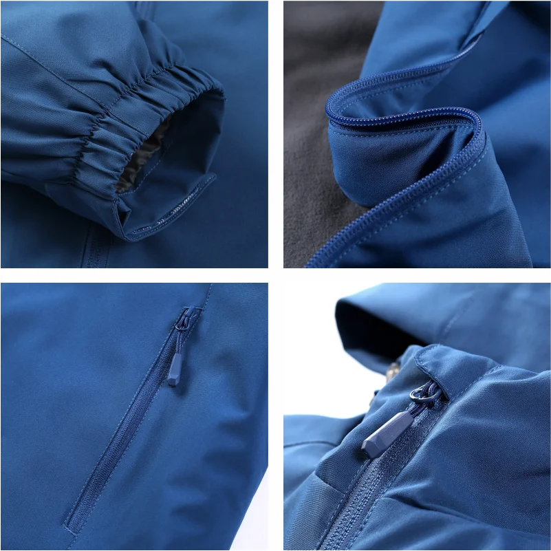 Men's Winter Inner Fleece Waterproof Jacket Custom