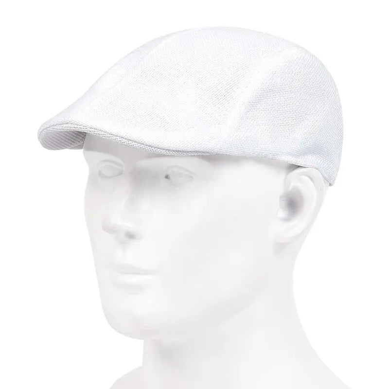 Mens Solid Cassette Caps Spring and Summer