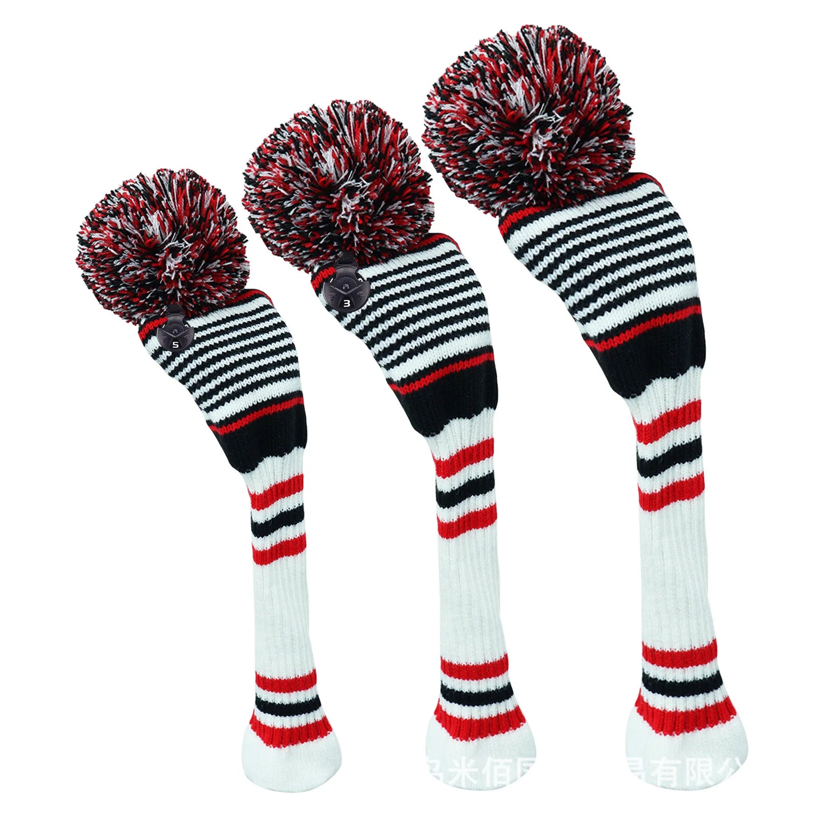 Knitted Wool Headcover Set (3pc)