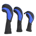 Numbered Wood Golf Club Head Covers, 3pc