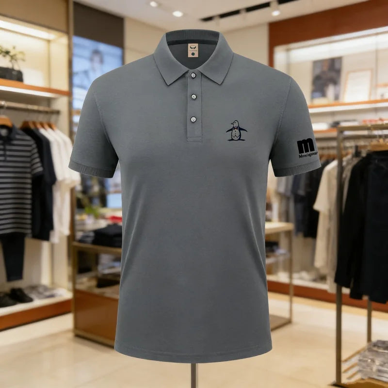 Golf Polo Shirt Men's Business Polo Collar