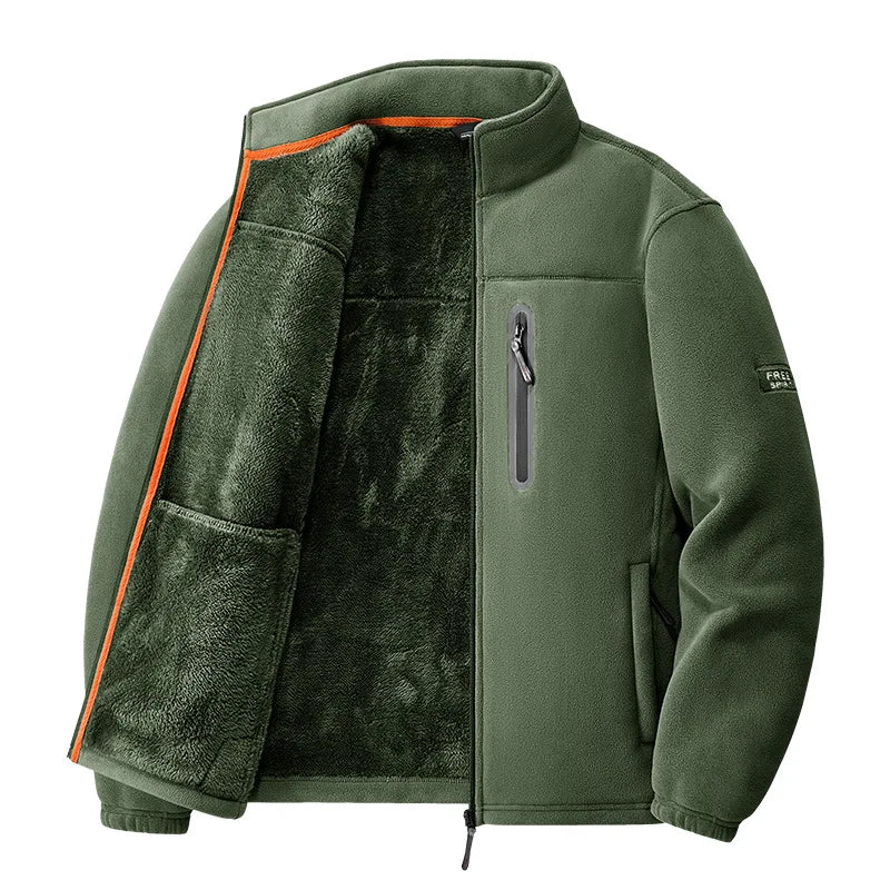 Men's Outdoor Fleece Jacket Autumn Winter Thickened