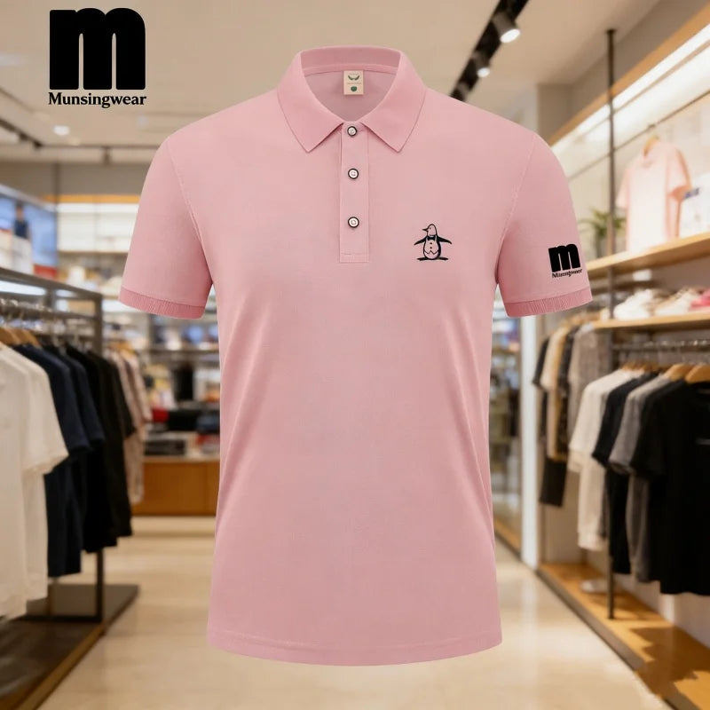 Golf Polo Shirt Men's Business Polo Collar