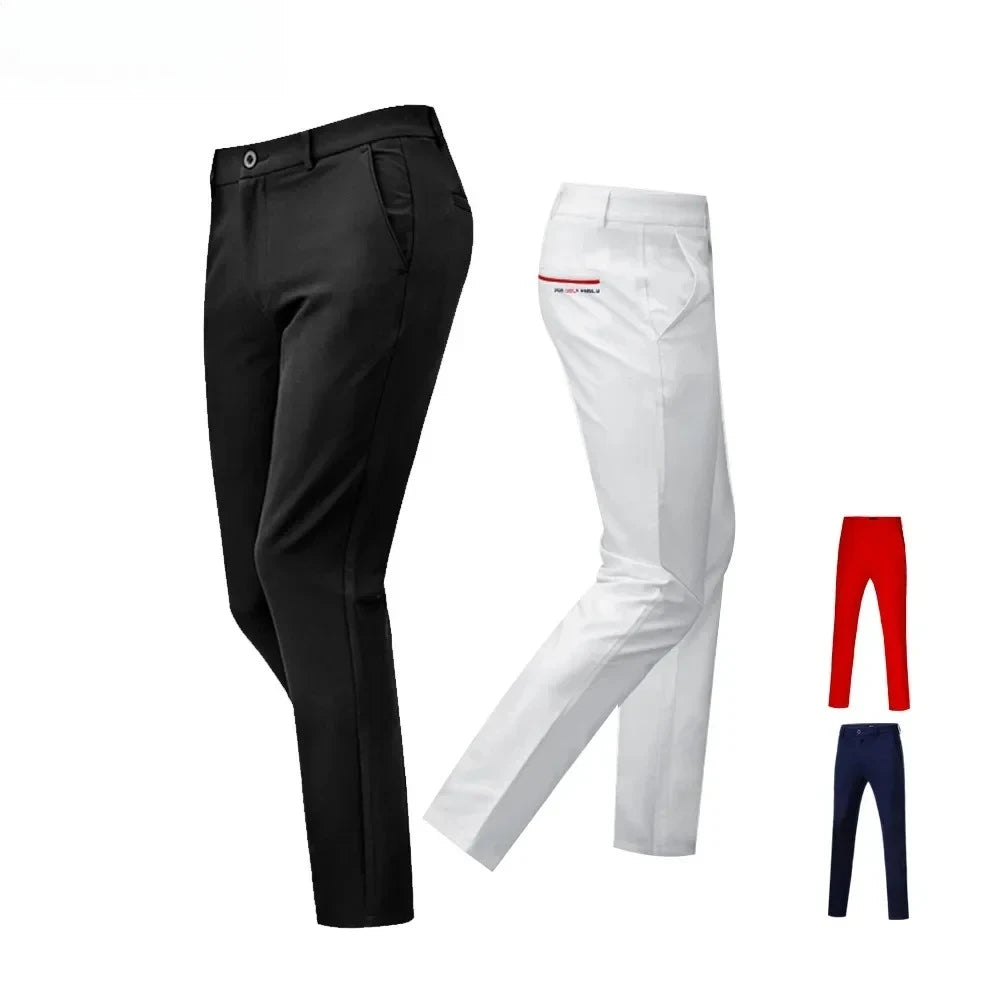 Golf Tennis Men's Long Slim Trousers Spring