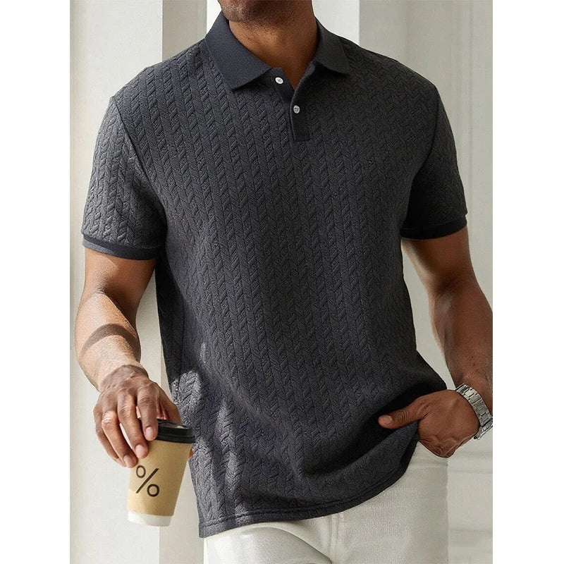 Mens Polo Shirt Summer Short Sleeve Male
