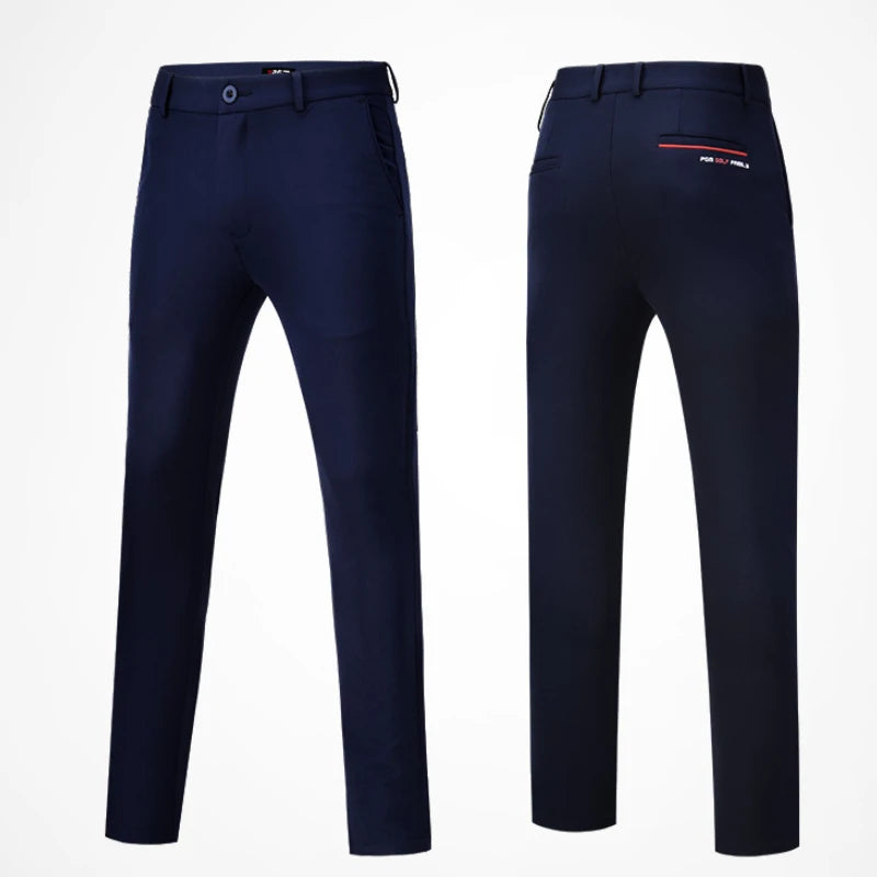 Golf Tennis Men's Long Slim Trousers Spring