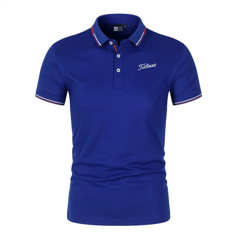 Men's Printed Polo T-Shirt Summer Fashion Golf