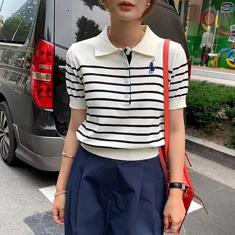 Women's Wool Polo Shirt