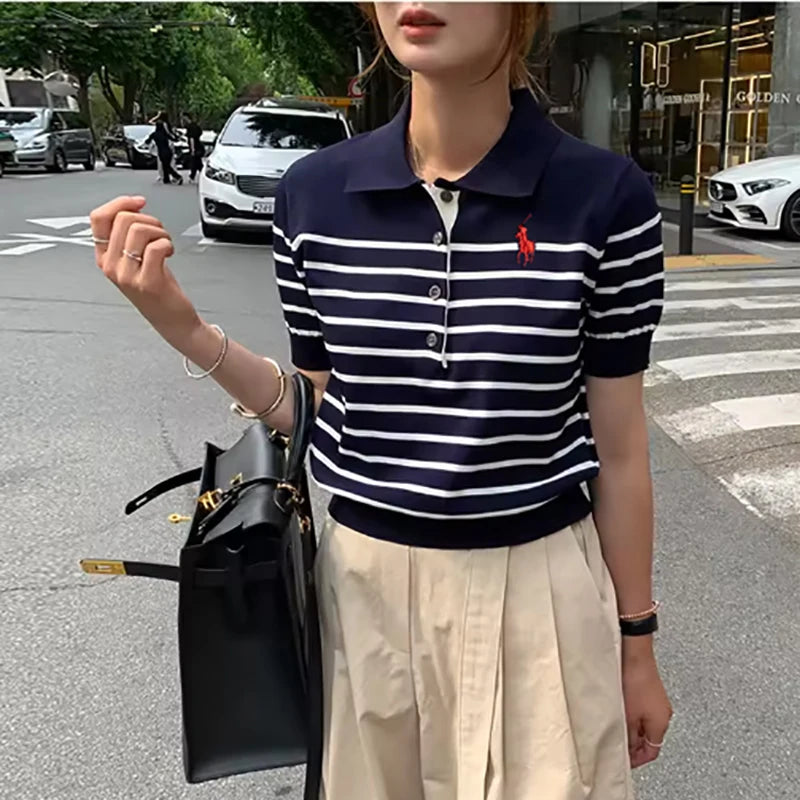 Women's Wool Polo Shirt