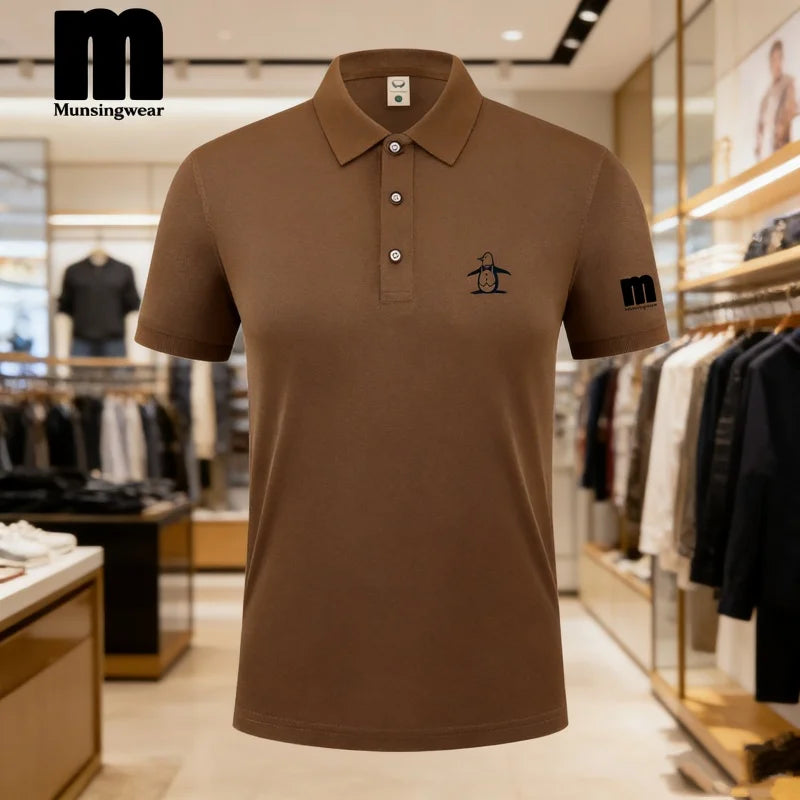 Golf Polo Shirt Men's Business Polo Collar