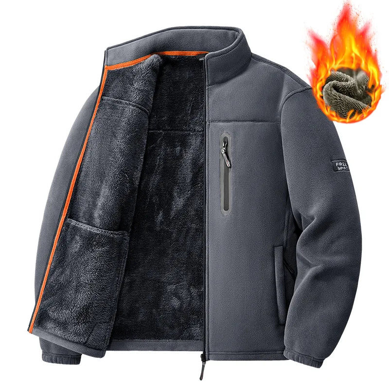 Men's Outdoor Fleece Jacket Autumn Winter Thickened