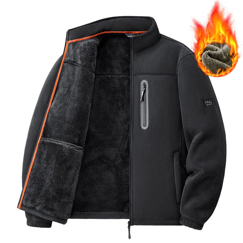 Men's Outdoor Fleece Jacket Autumn Winter Thickened