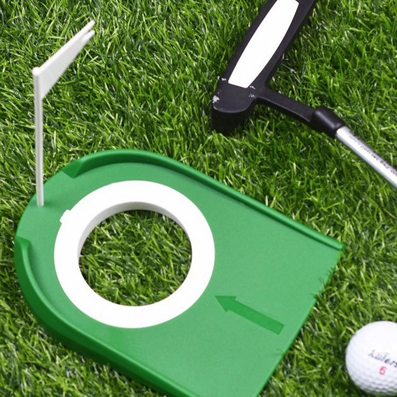 Indoor Golf Putting Green with Flag