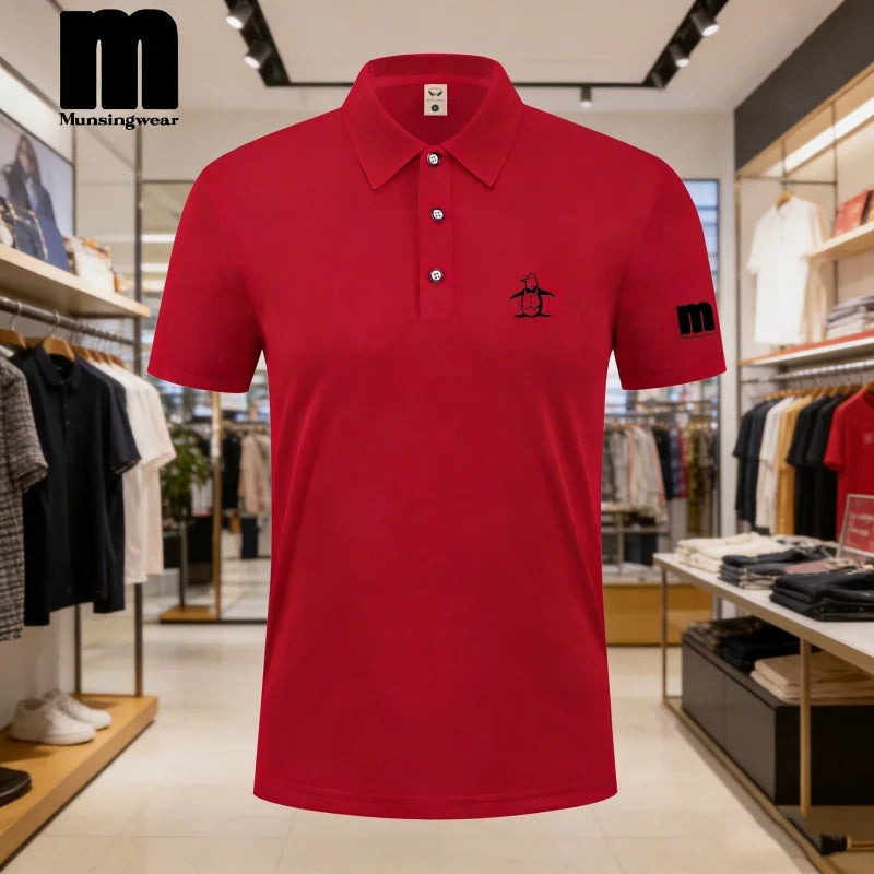 Golf Polo Shirt Men's Business Polo Collar