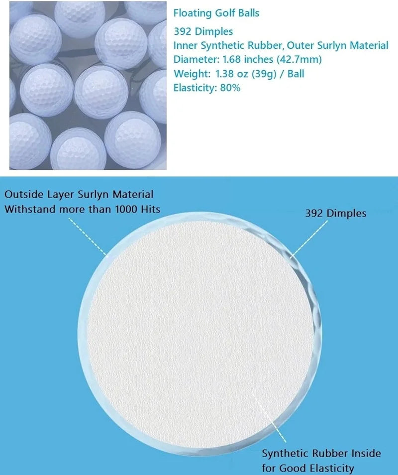 Floating Practice Golf Balls (10pk)