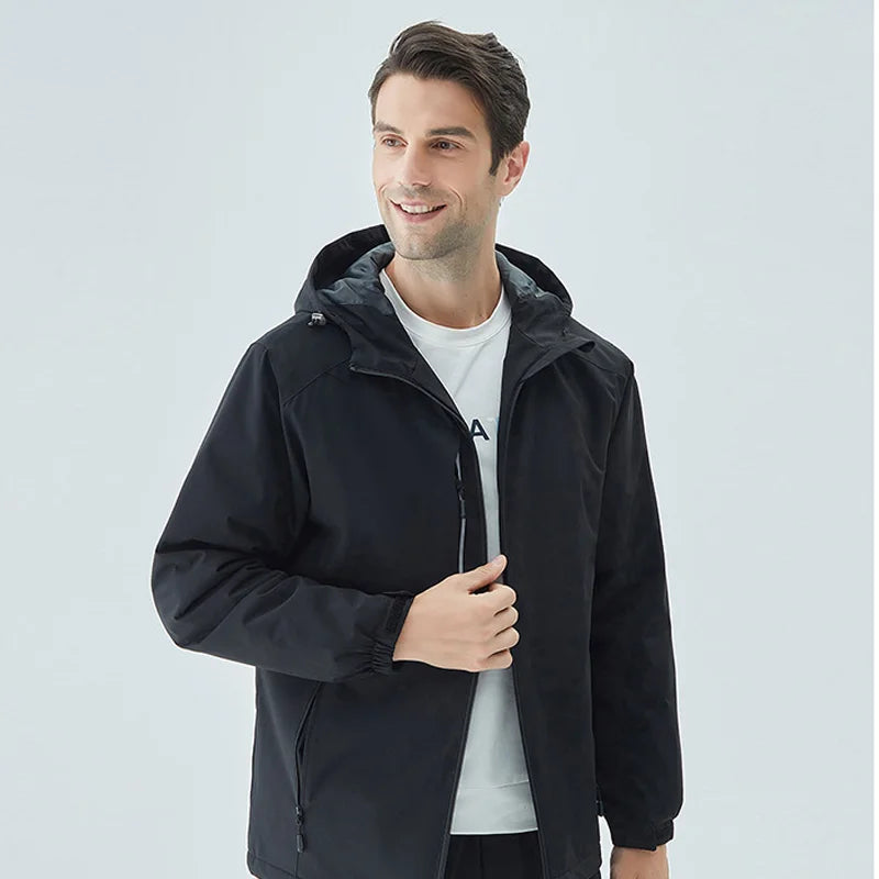 Men's Winter Inner Fleece Waterproof Jacket Custom