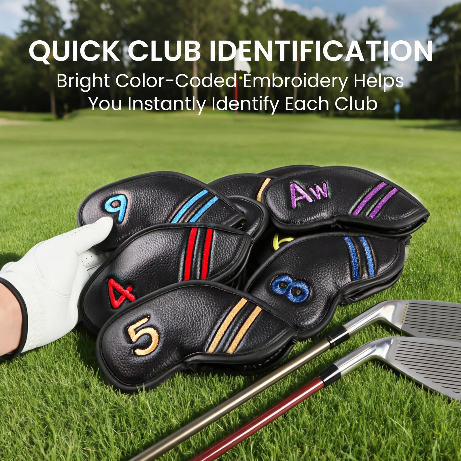 PU Leather Headcover Set (9pc)