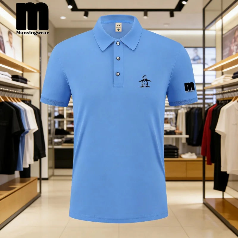 Golf Polo Shirt Men's Business Polo Collar