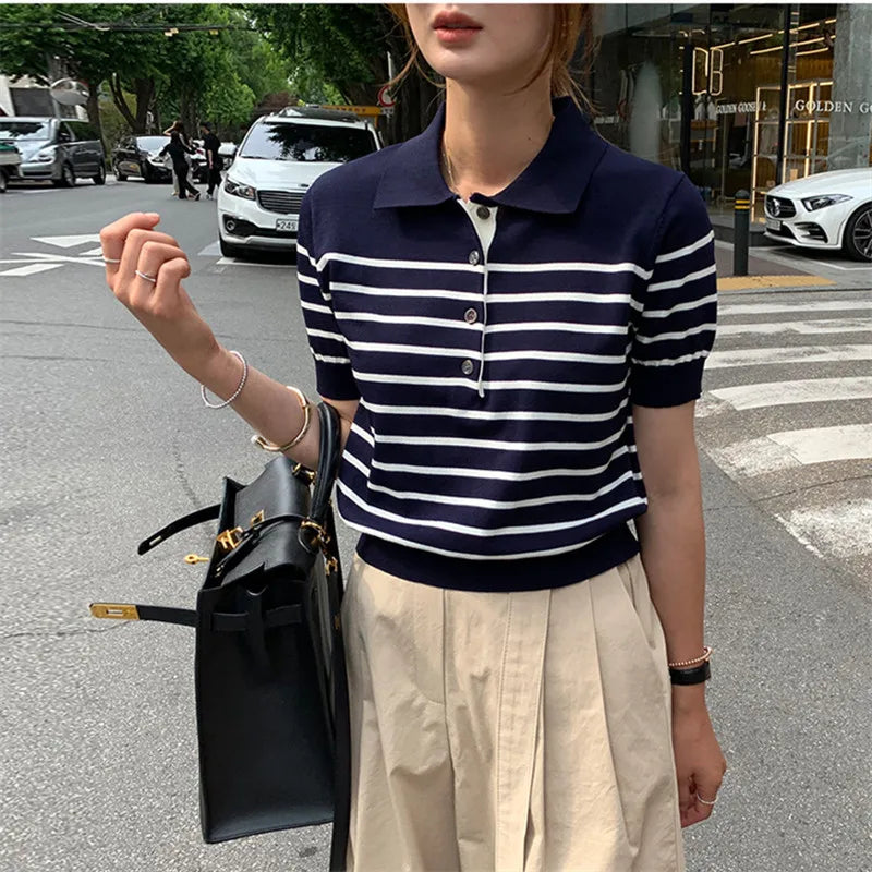 Women's Wool Polo Shirt