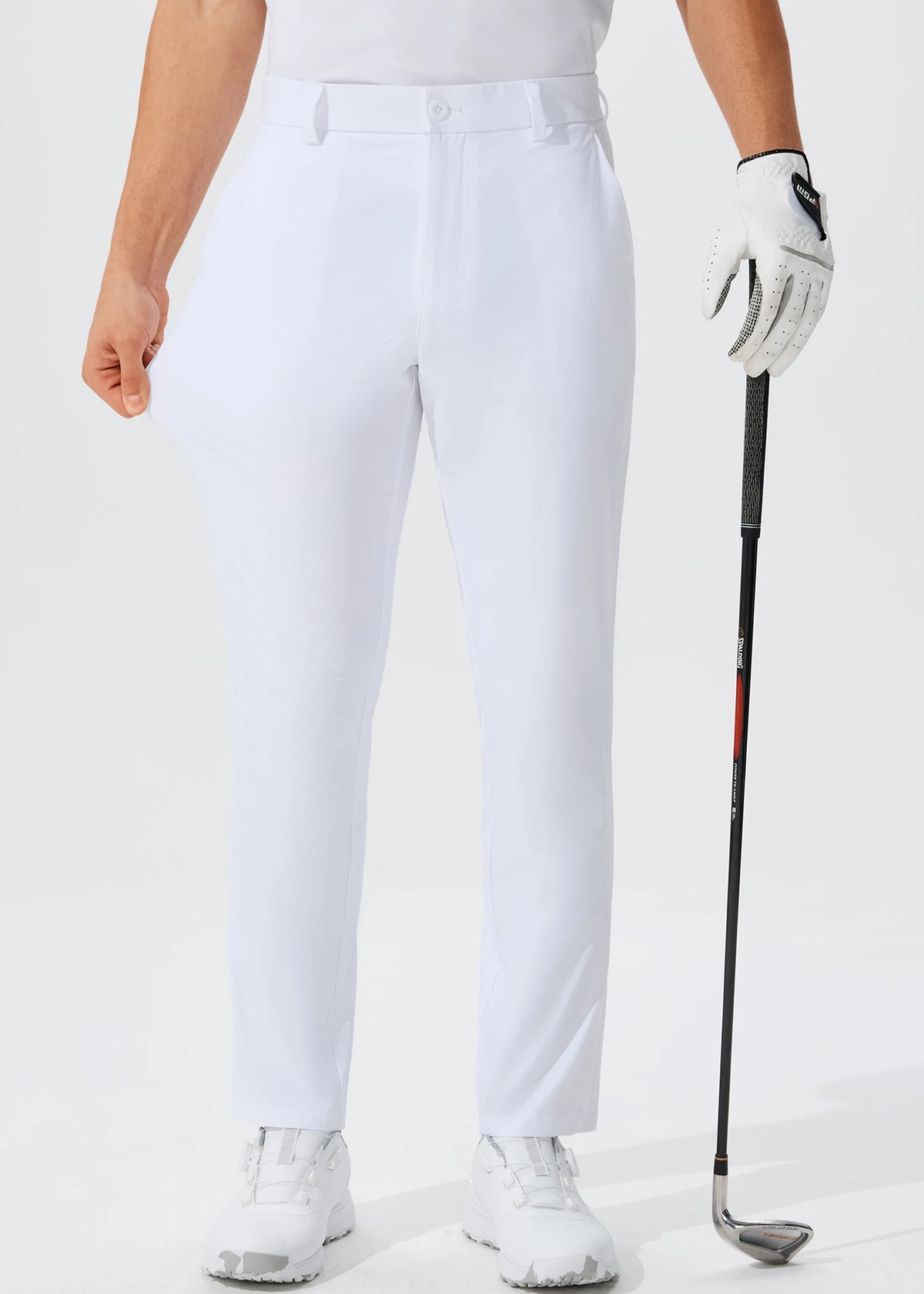 Men's Casual Golf Pants Stretch Slim Straight