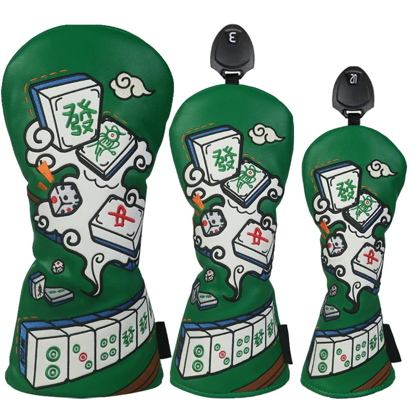 Mahjong-Style Wood Head Covers