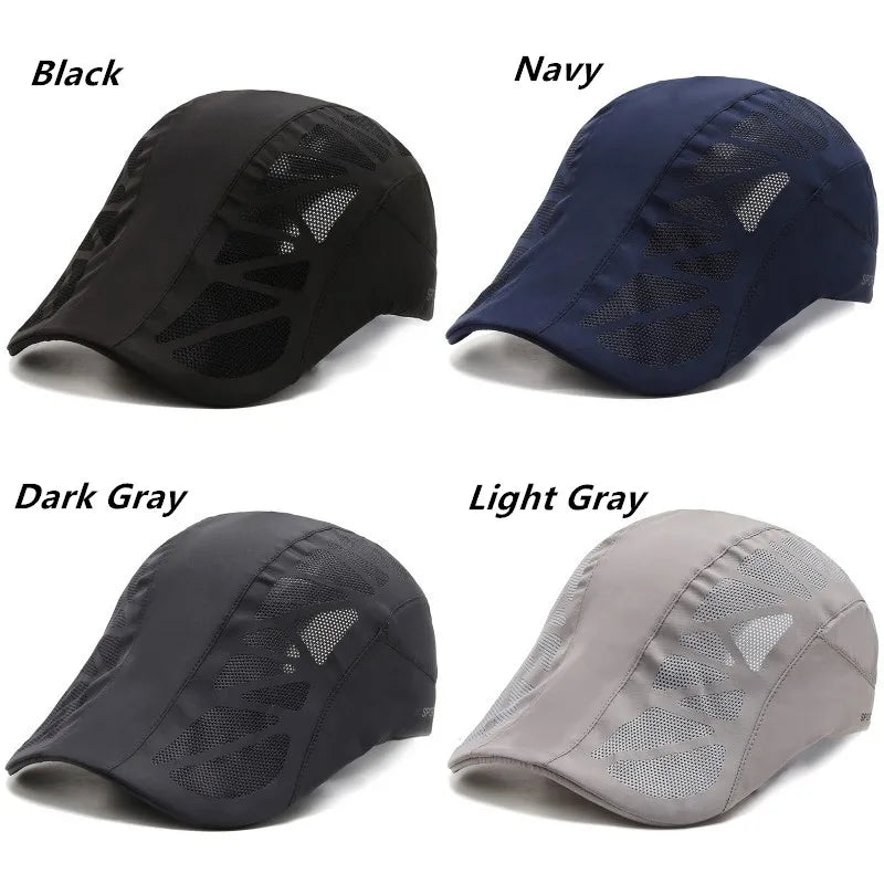 Summer Mens Sports Sun Hats Breathable Mesh