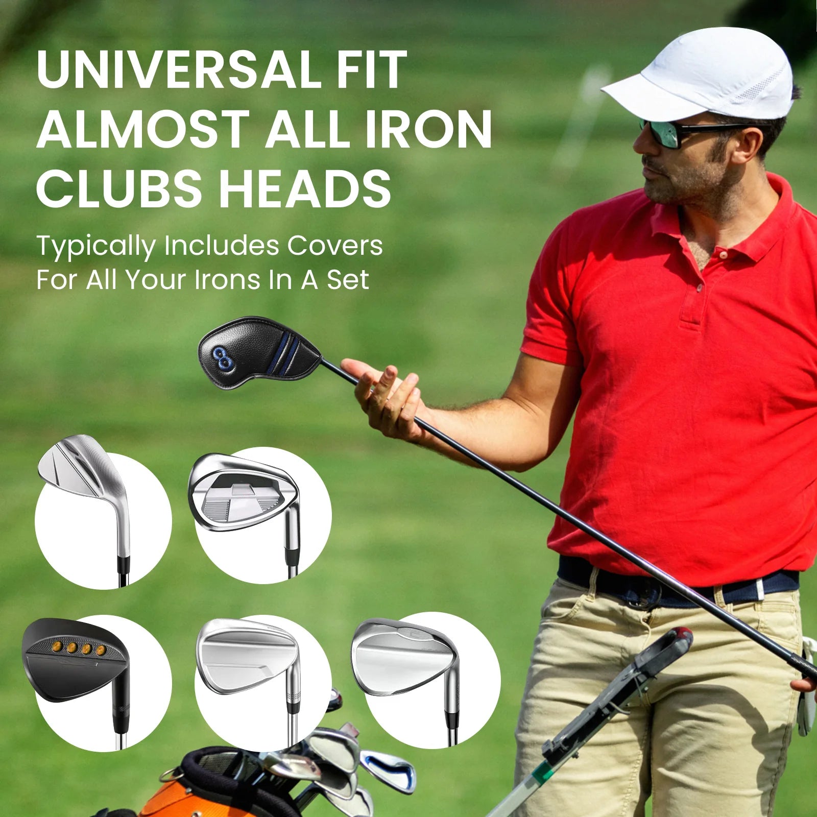 PU Leather Headcover Set (9pc)