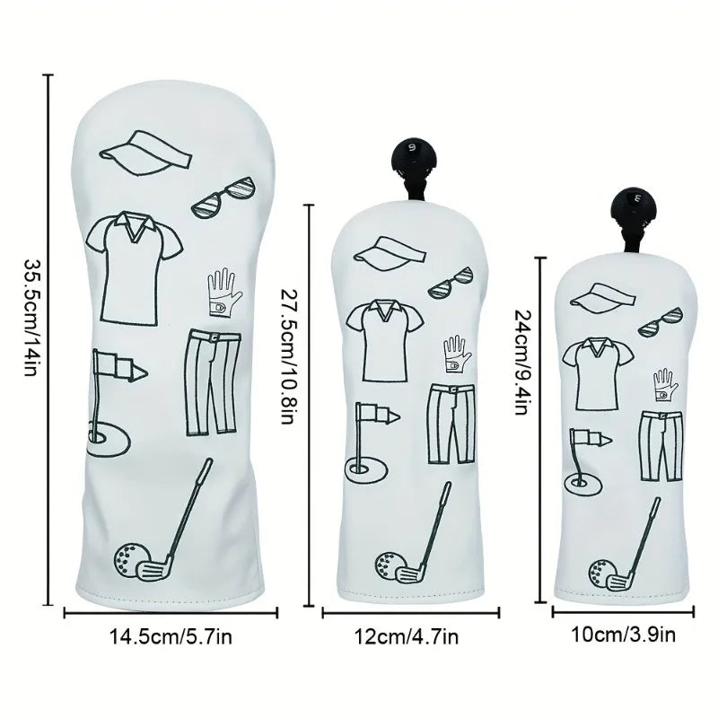Wood & Hybrid Head Cover Set