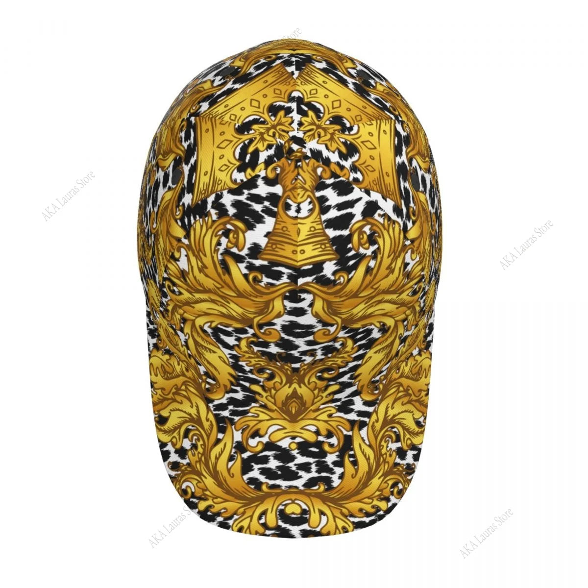 Golf Hat Men Baseball Cap Golden Baroque