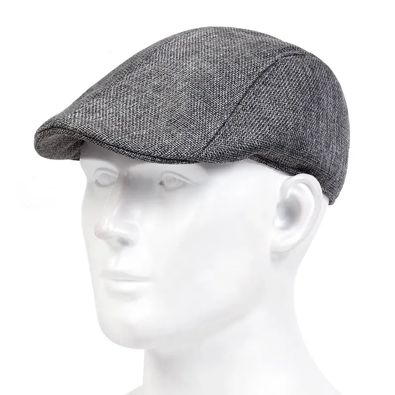 Mens Solid Cassette Caps Spring and Summer