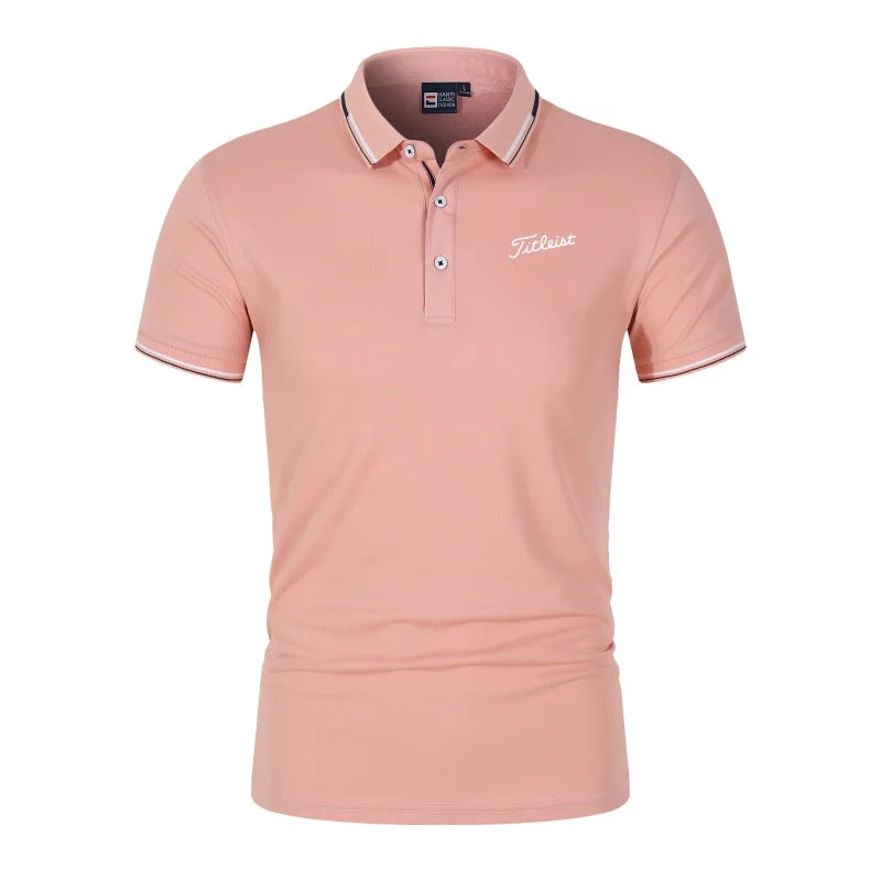 Men's Printed Polo T-Shirt Summer Fashion Golf