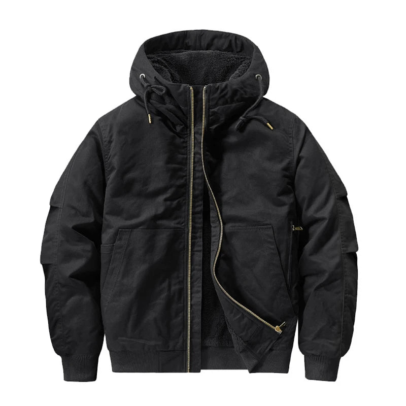 Winter Men's Fleece Warm Bomber Jackets Fashion
