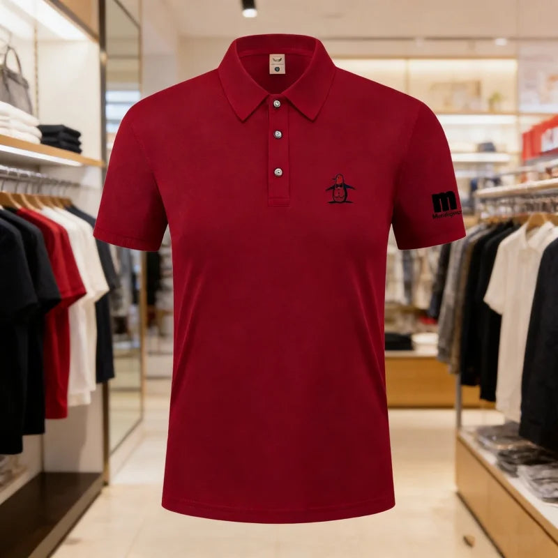 Golf Polo Shirt Men's Business Polo Collar