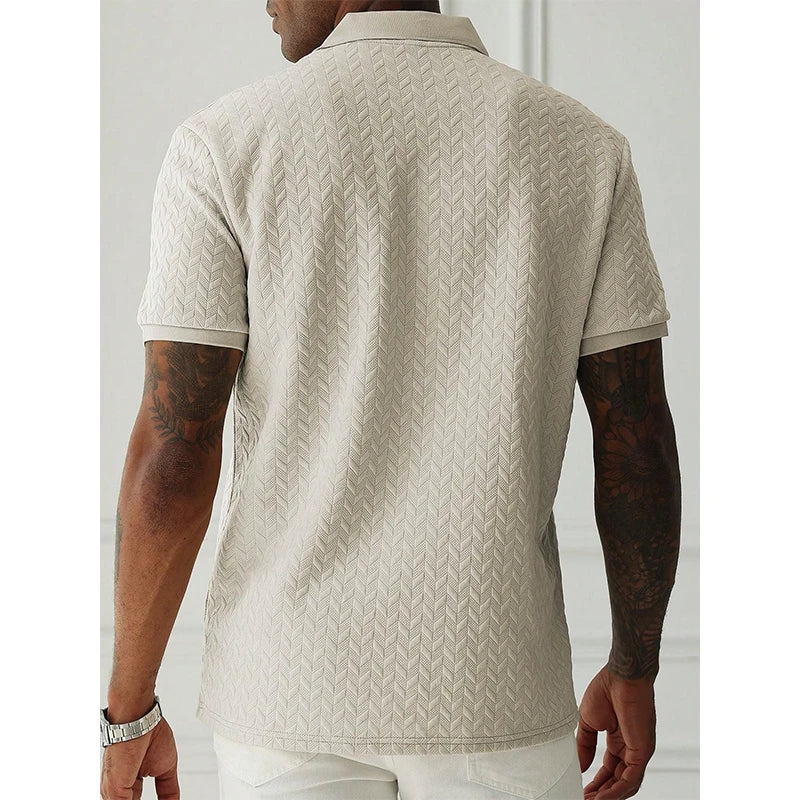 Mens Polo Shirt Summer Short Sleeve Male
