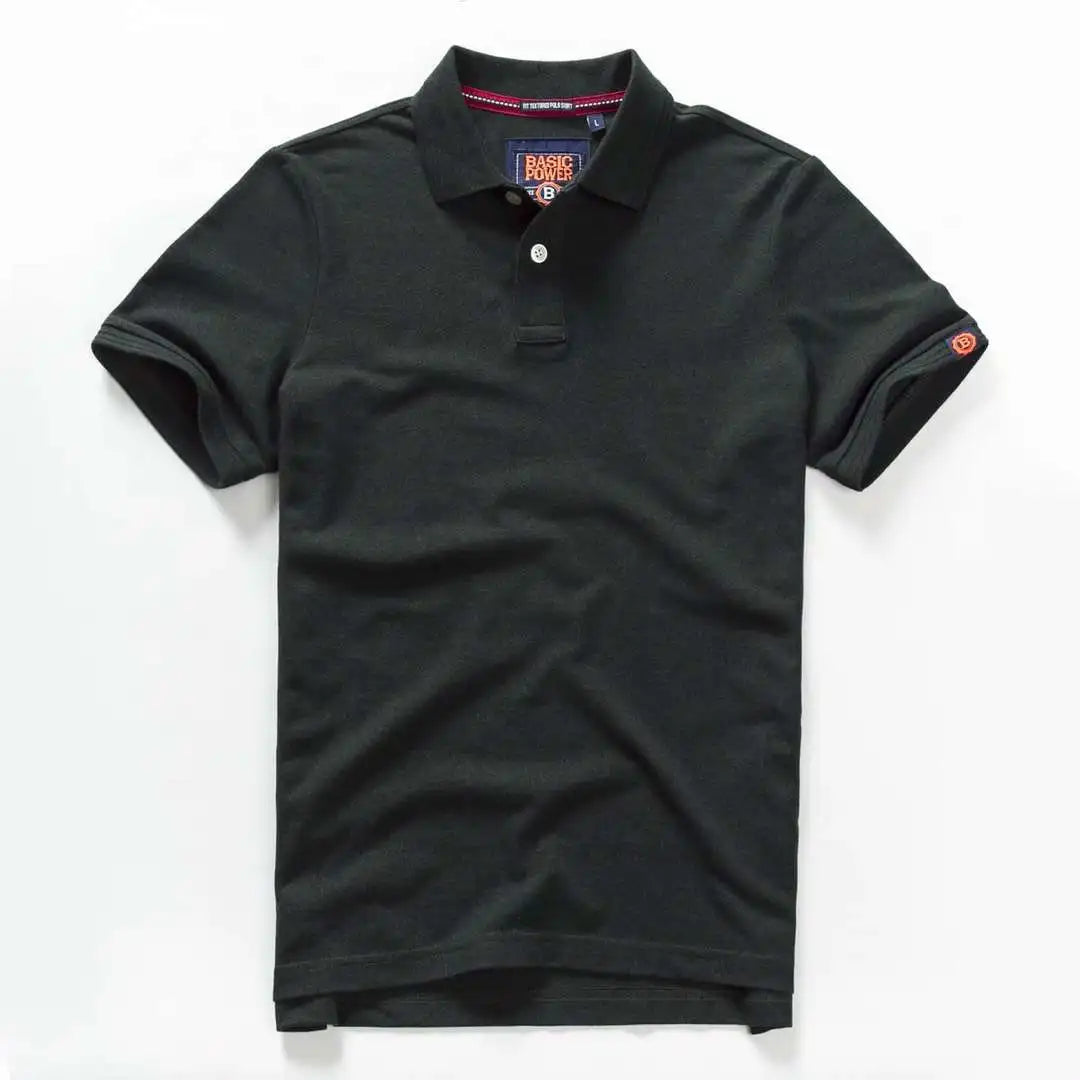 Summer Mens Polo Shirts Cotton Shirts Short