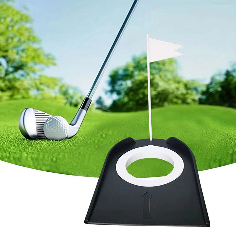 Indoor Golf Putting Green with Flag