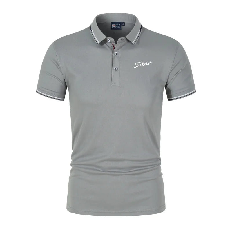 Men's Printed Polo T-Shirt Summer Fashion Golf