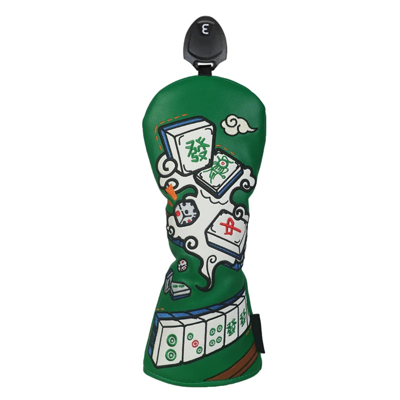 Mahjong-Style Wood Head Covers