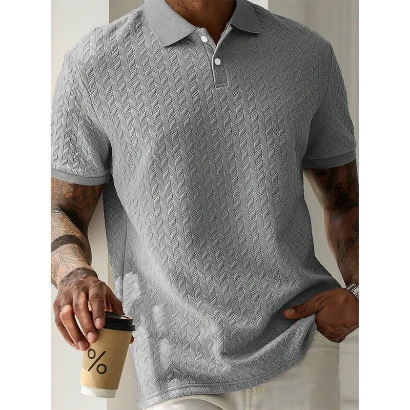 Mens Polo Shirt Summer Short Sleeve Male