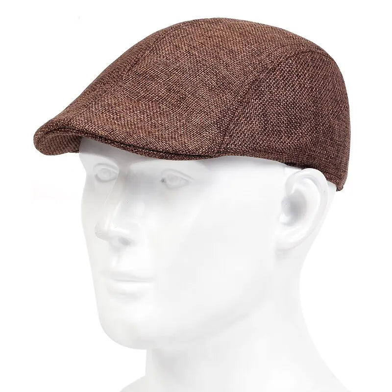 Mens Solid Cassette Caps Spring and Summer