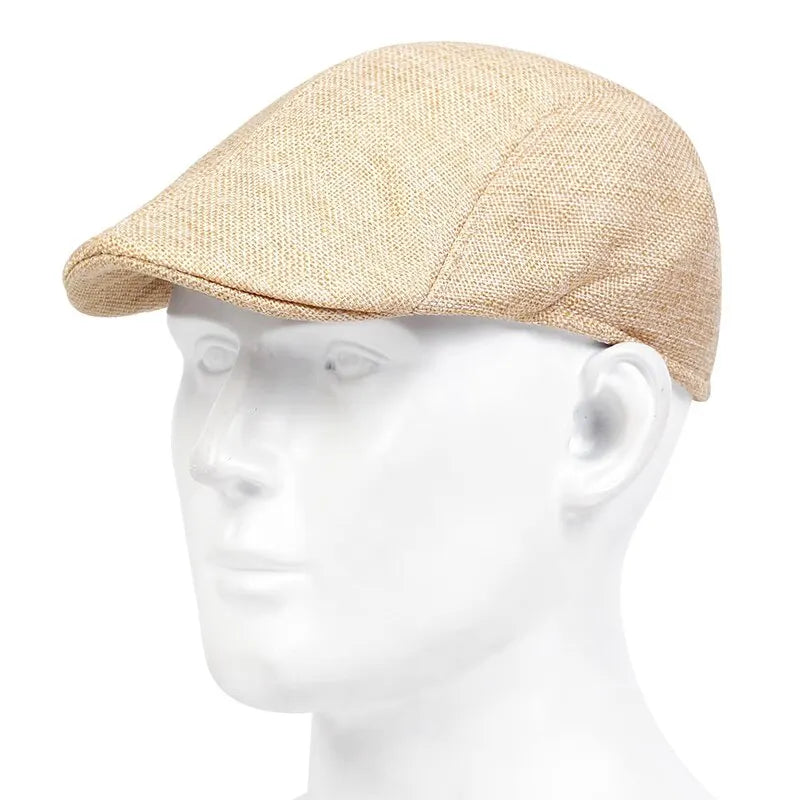 Mens Solid Cassette Caps Spring and Summer