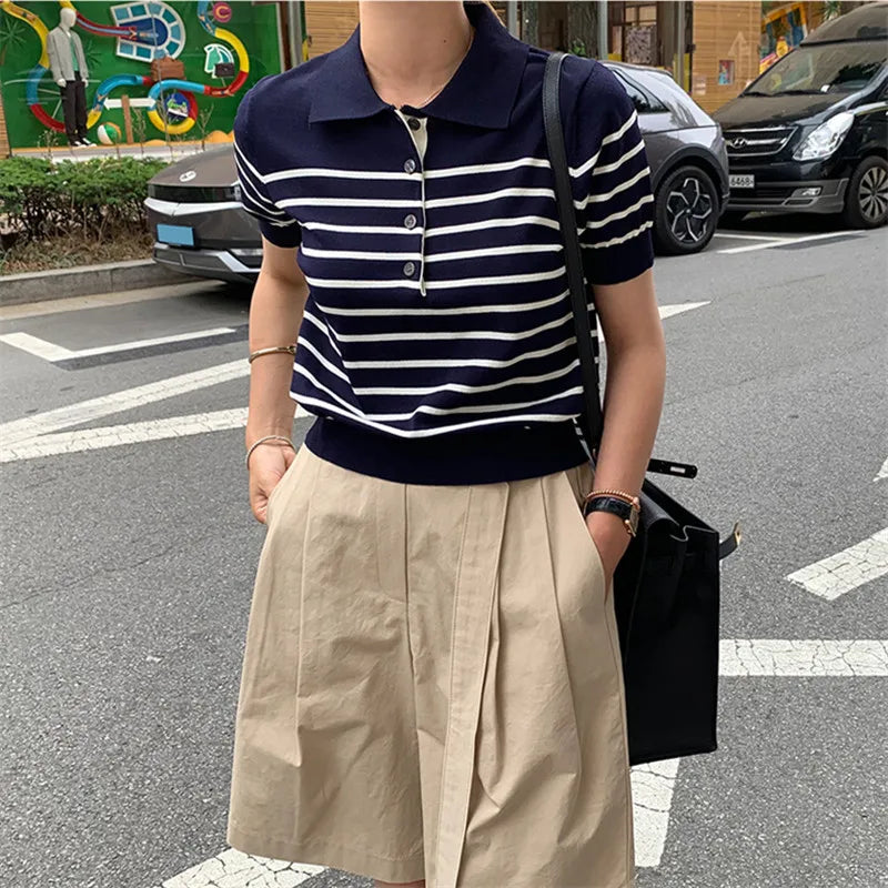 Women's Wool Polo Shirt